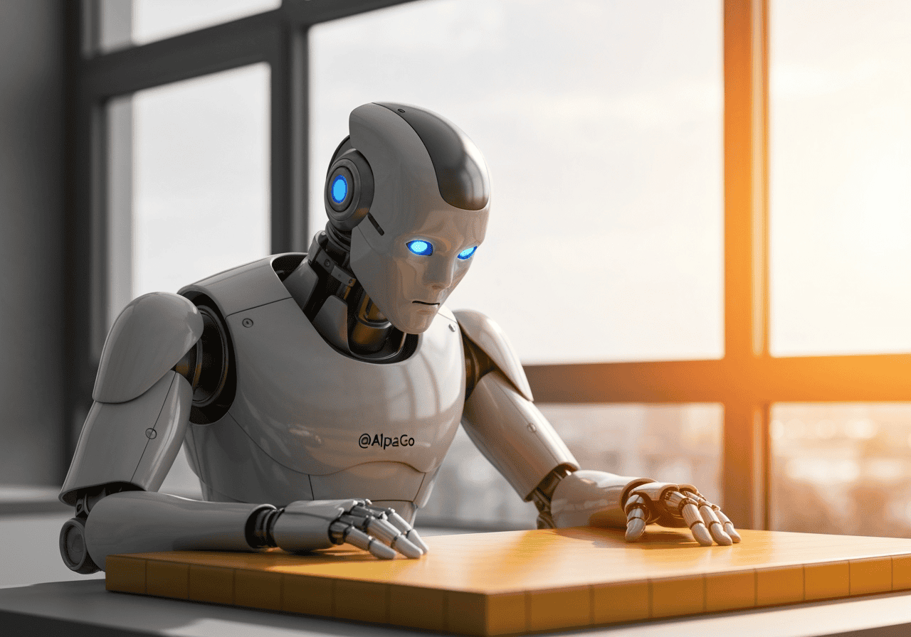 robot jouant a alphago